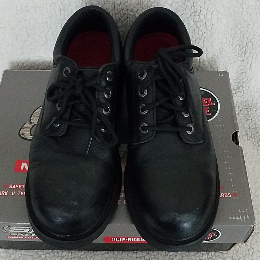 Skechers Forge Work Shoes Steel Toe Slip Resistant